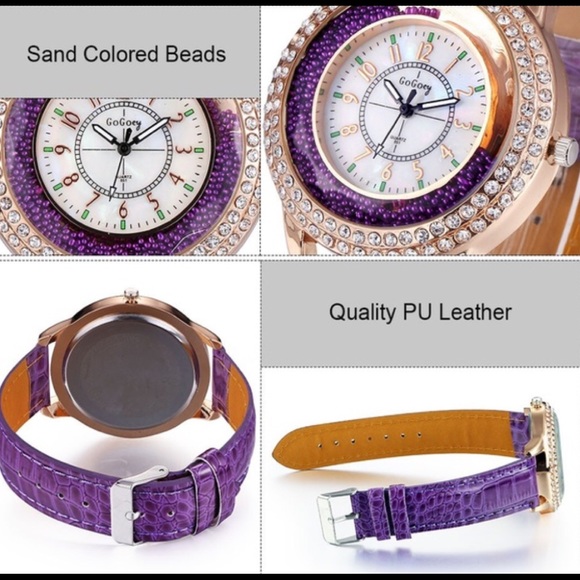 HotBLACK crystal rhinestone watch 朗 - Picture 3 of 4